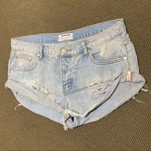 One by one teaspoon denim shorts